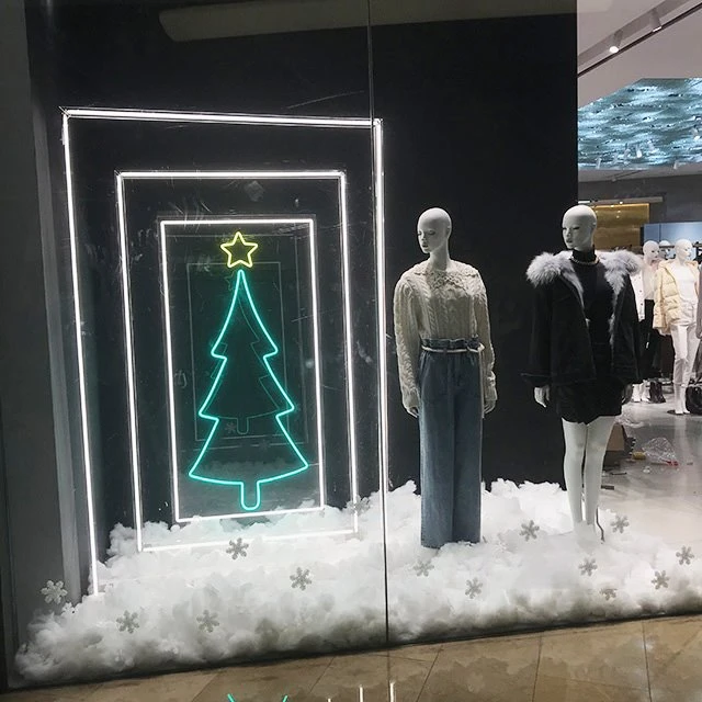 Strip Light Window Display